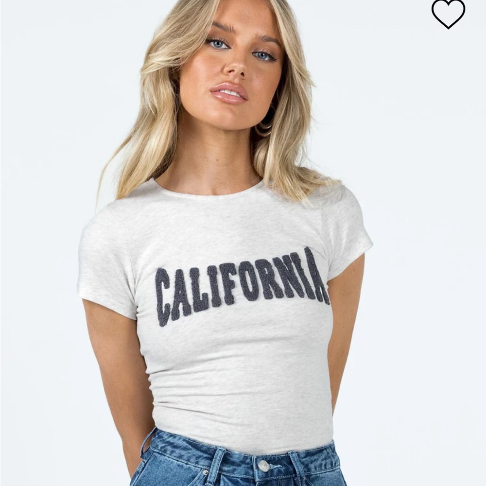 Princess Polly Crop Top Destination California NWT